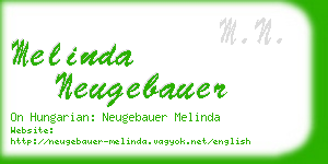 melinda neugebauer business card